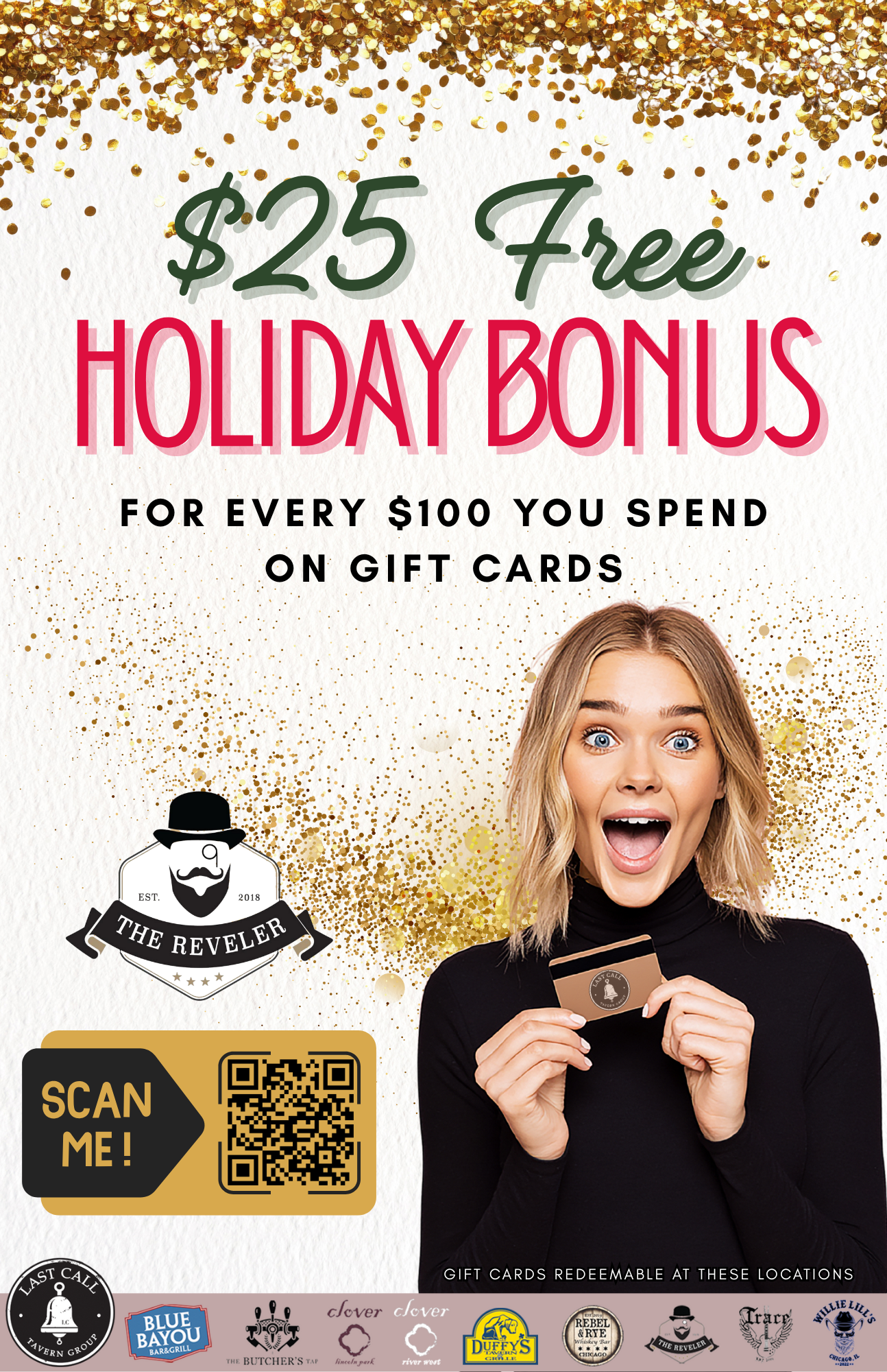 Reveler Posters (8) (1) Half Off Pizza Monday at the Reveler