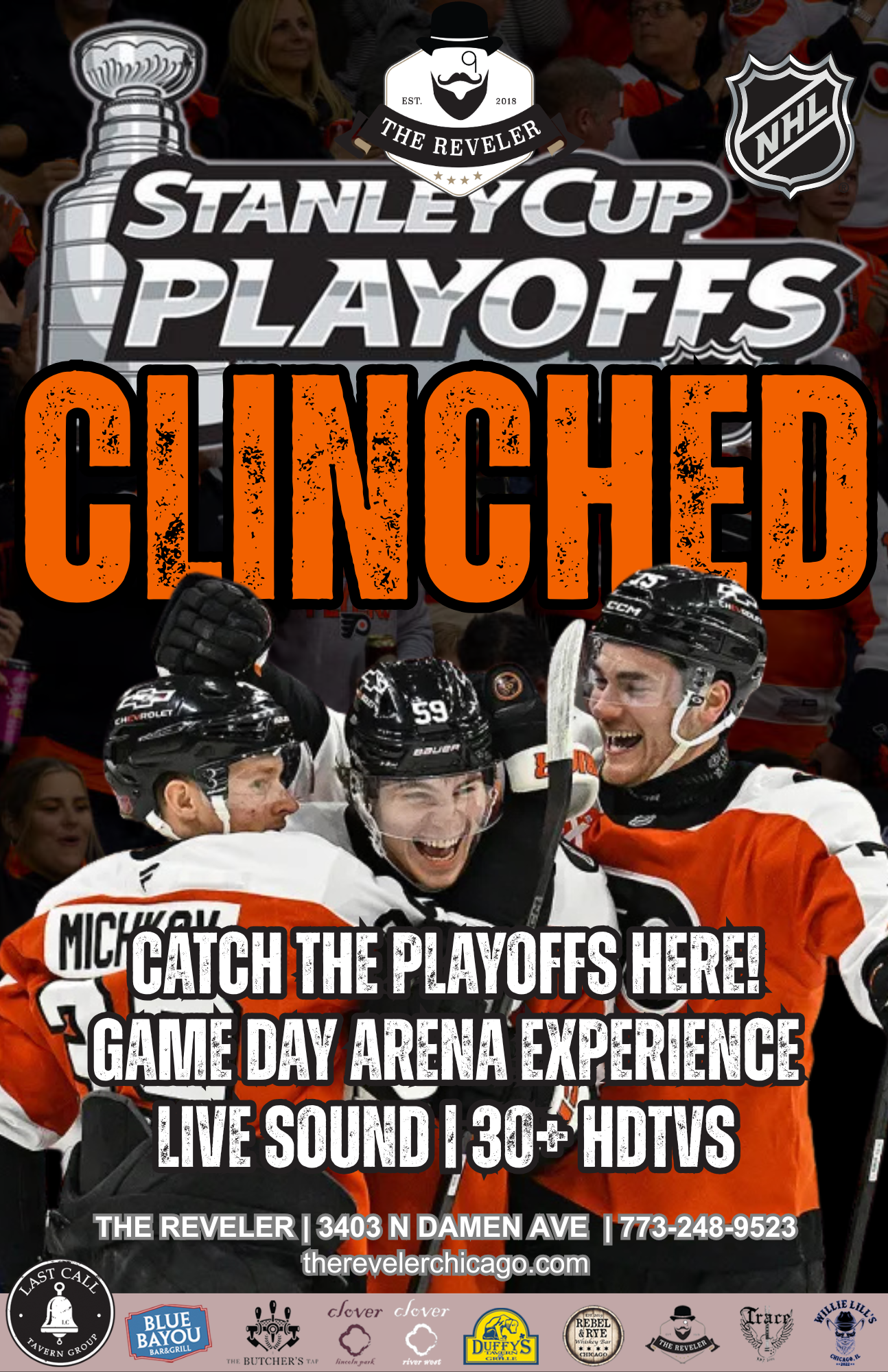 Flyers Stanley Cup Playoffs at The Reveler – The Reveler