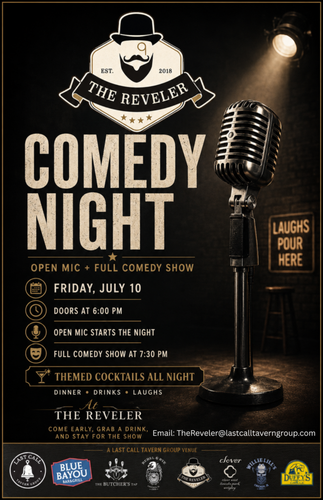 Comedy Night at The Reveler — Friday, July 10
