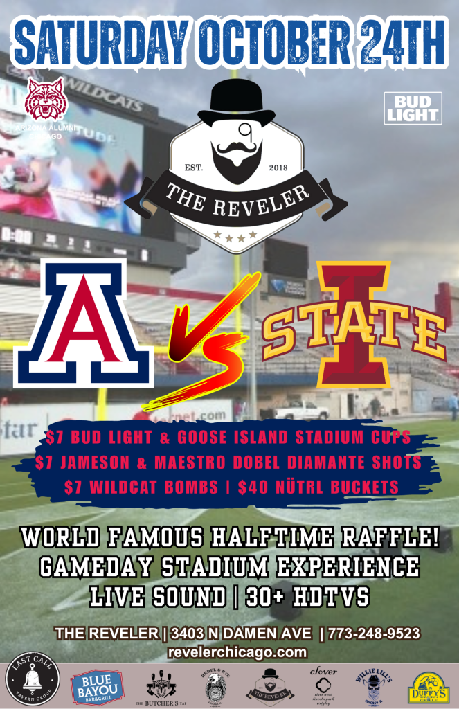 Saturday, October 24, 2026 | Arizona vs. Iowa State | The Reveler