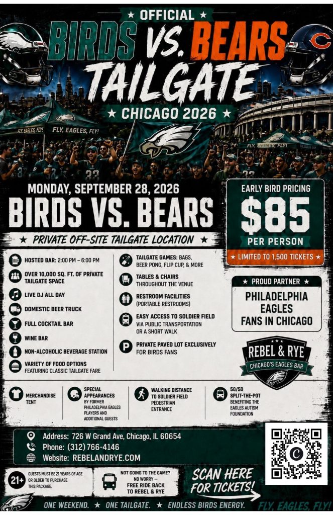 Official Birds vs. Bears Tailgate | The Reveler