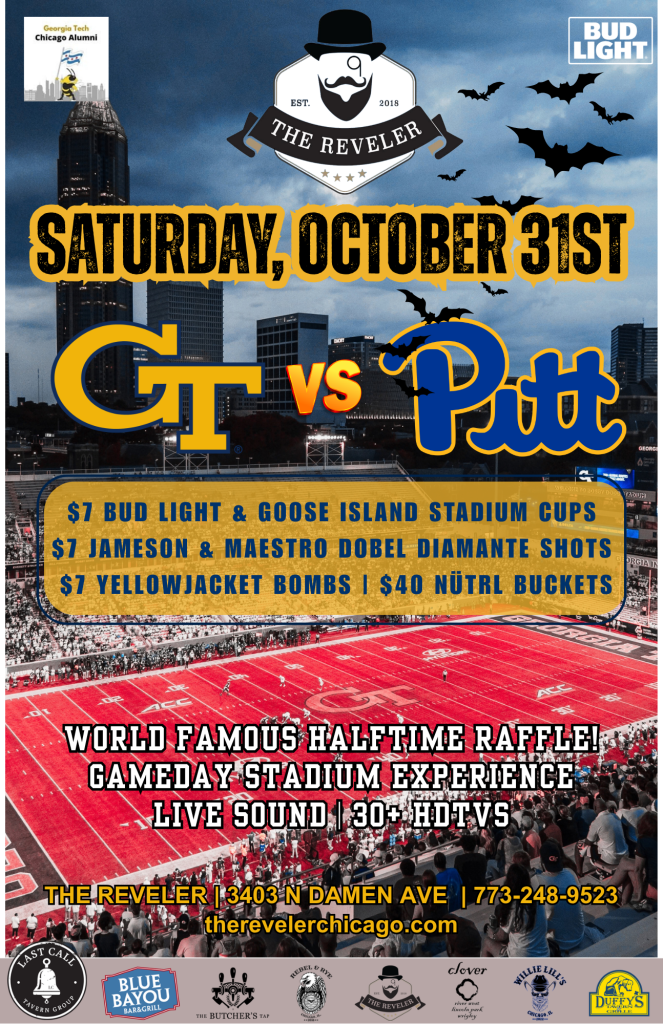 Saturday, October 31, 2026 | Georgia Tech at Pitt | The Reveler