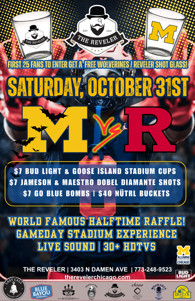 Saturday, October 31, 2026 | Michigan at Rutgers | The Reveler