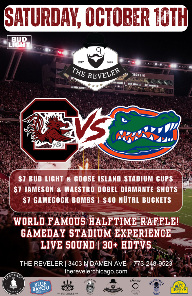 Saturday, October 10, 2026 | South Carolina at Florida | The Reveler